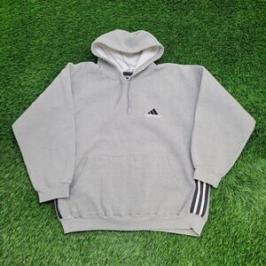 Vintage Y2K Adidas Hoodie Womens Small 22x23 Oversized Crop